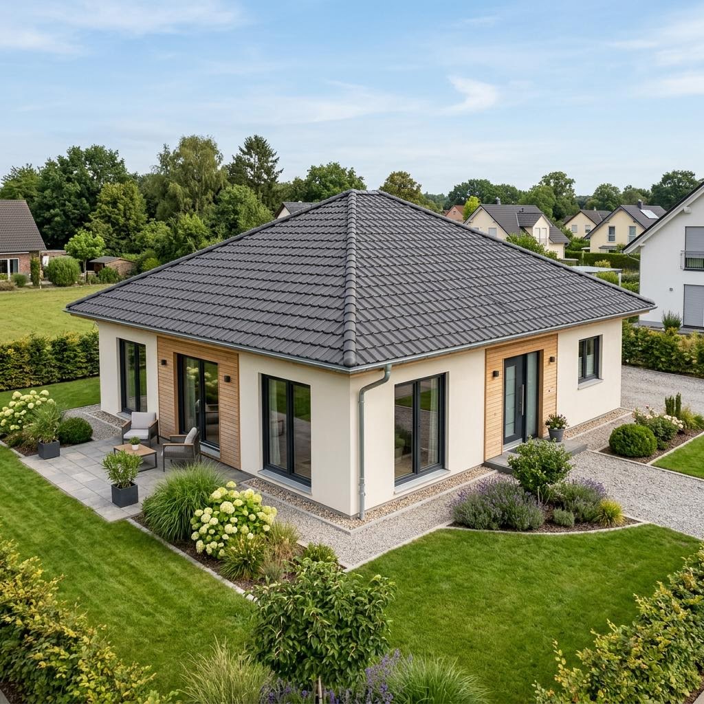 Singlehaus Singlehaus Mono 95 des Herstellers WOLF-HAUS — Walmdach, 95 m²