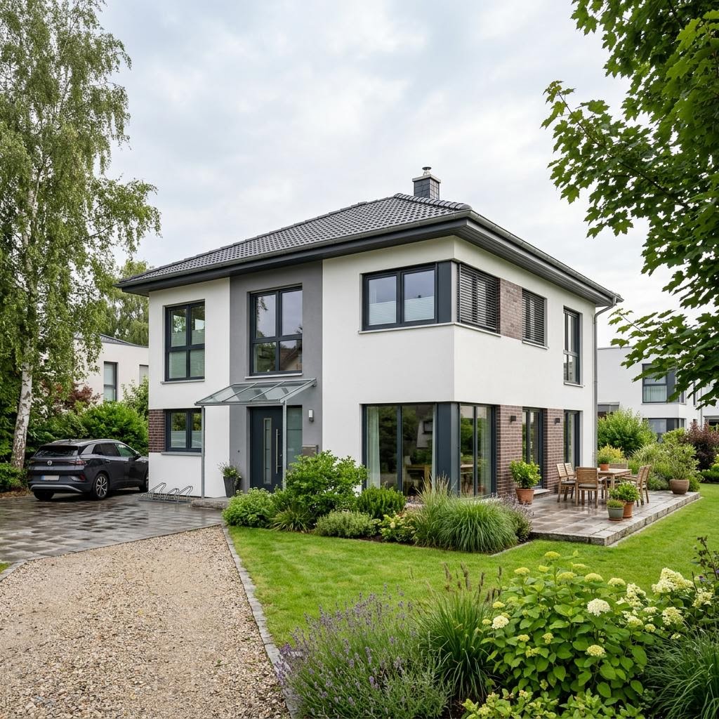 Bausatzhaus EFH Massiv 172 Walmdach des Herstellers Ytong Bausatzhaus — Massiv-Stadtvilla mit 172 m² für Selbstbauer