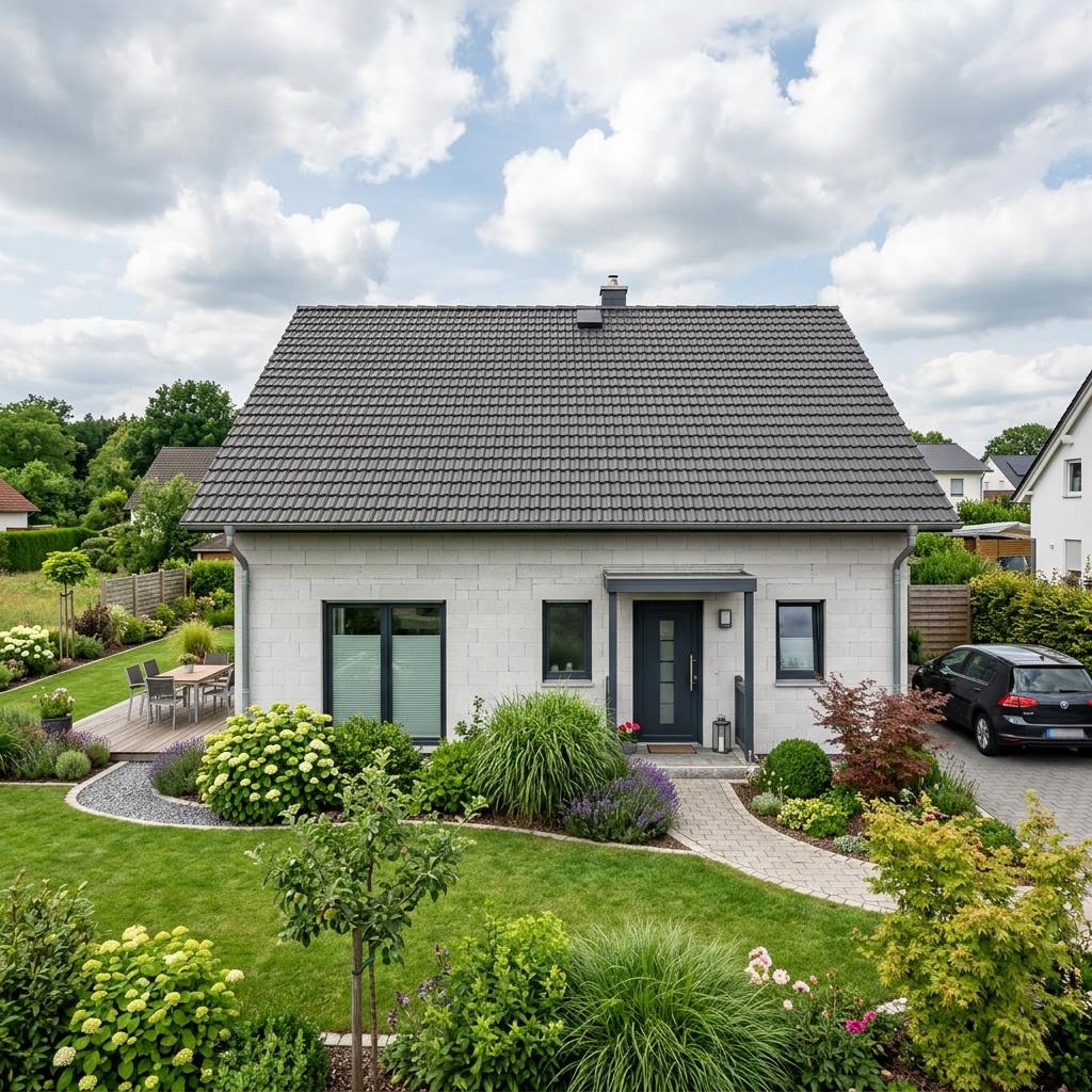 Bausatzhaus BGL 114 des Herstellers Ytong Bausatzhaus — Porenbeton-Massivbau mit 114 m²