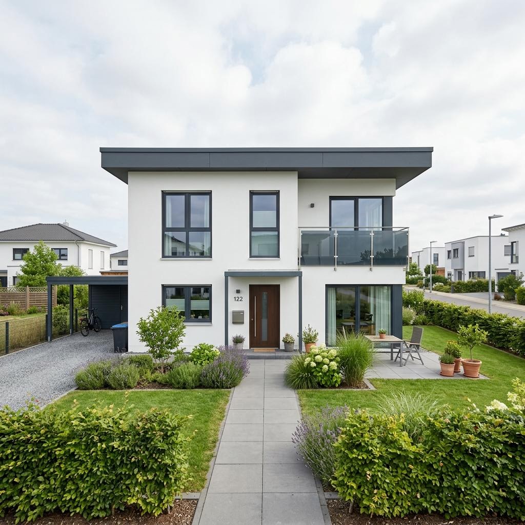 Bausatzhaus BHS 122 des Herstellers Ytong Bausatzhaus — Porenbeton-Massivbau mit 122 m²