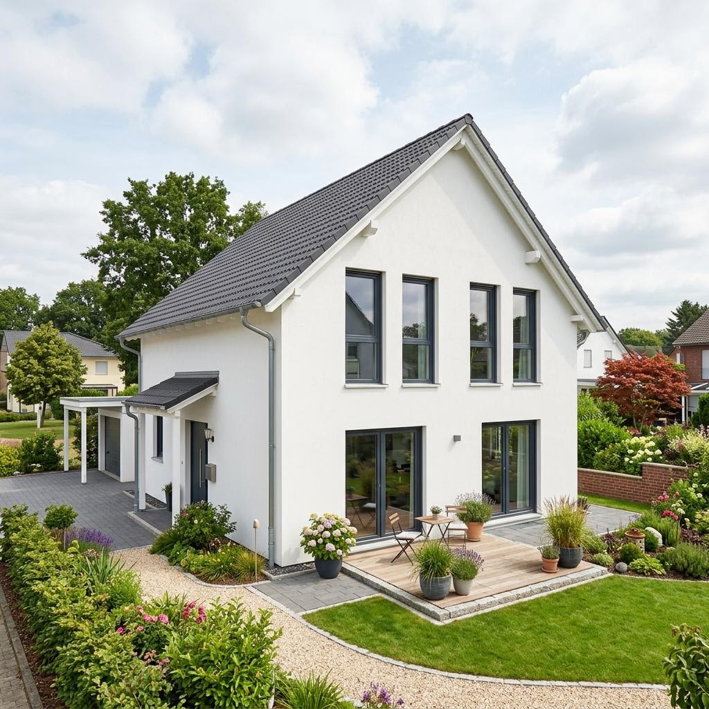 Bausatzhaus EFH 124 des Herstellers Ytong Bausatzhaus — Porenbeton-Massivbau mit 125 m²